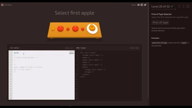 CSS Diner | SOLUTIONS WALKTHROUGH | Lvl 20 смотреть онлайн