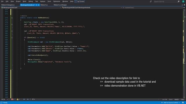 Add Data or Insert Data to Database - Oledb C# .NET E18 смотреть онлайн