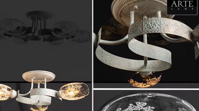 Светильники Arte lamp A1296 BETTINA, цвет WG белый с золотой патиной смотреть онлайн