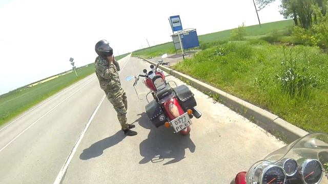Гонки Suzuki BANDIT 1200n с VTX 1800!! Страх и сомнения не долго длились)) смотреть онлайн