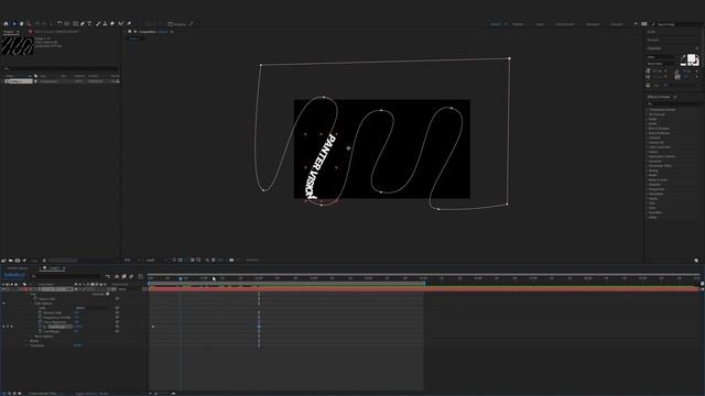 Text on Path in After Effects смотреть онлайн