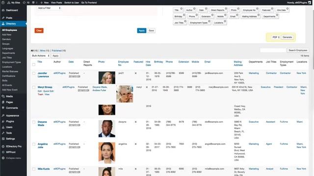 Drag and Drop employee records to set the display order смотреть онлайн