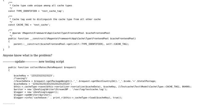 Magento: Magento 2 not able to save or load a custom cache смотреть онлайн