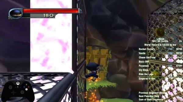 I-Ninja New Game+ Speedrun in 1:38:21 (All Levels)