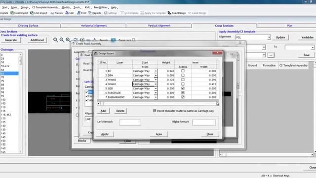Road Assembly In Geometric Design Of Highways