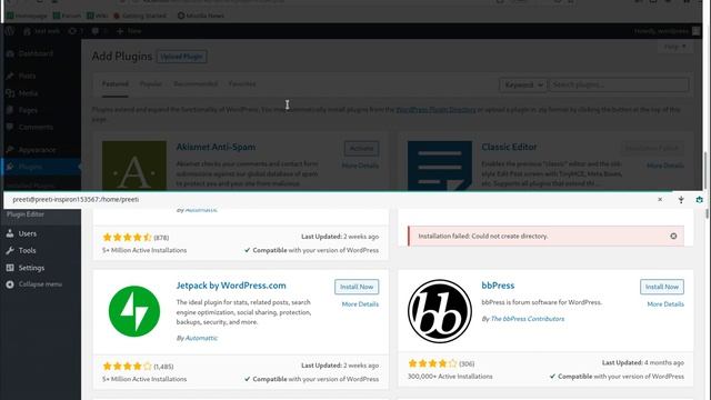 #SOLVED: could not create directory while installing plugins/themes on wordpress localhost смотреть онлайн