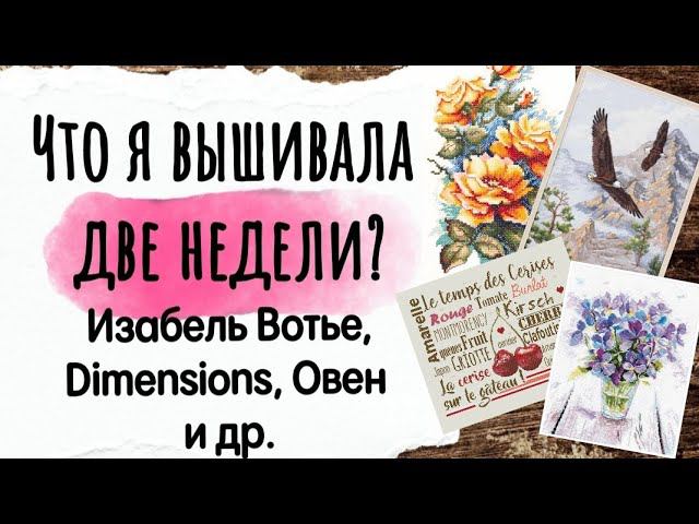 156. Продвижения за ДВЕ НЕДЕЛИ | Вышивальные планы на июнь | Вышивка крестом смотреть онлайн