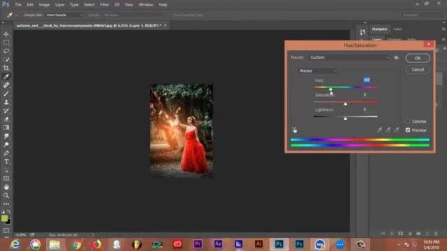 Photoshop cc 2018 Tutorial How to Edit outdoor Portrait Backrgound changing Magical Effect смотреть онлайн