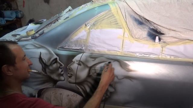 аэрография в гараже