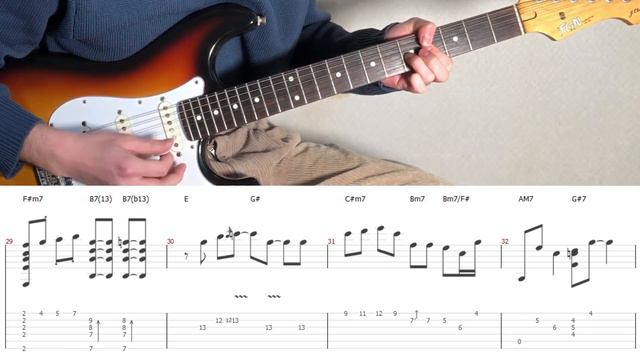 d4vd - Here With Me (guitar cover with tabs & chords) смотреть онлайн
