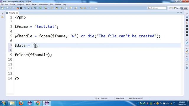 14. PHP Programming(Advance) | File Create, Write and Read смотреть онлайн