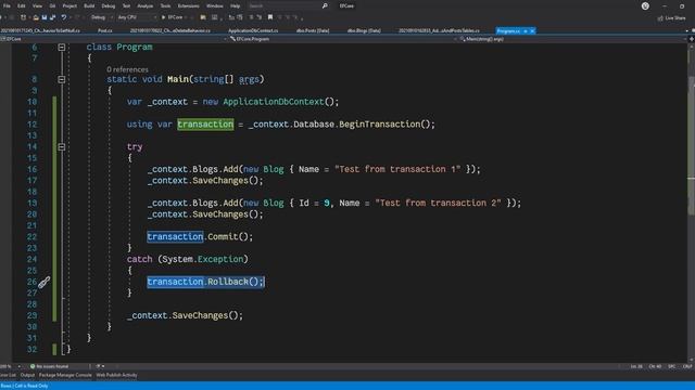 [Arabic] Entity Framework Core - 67 Transactions смотреть онлайн
