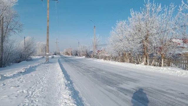 прогулка зимним днем. мои 10000 шагов. смотреть онлайн