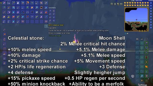 Best Terraria 1.3 Accessories - The Celestial Shell - New Terraria 1.3 Super-Accessory! смотреть онлайн