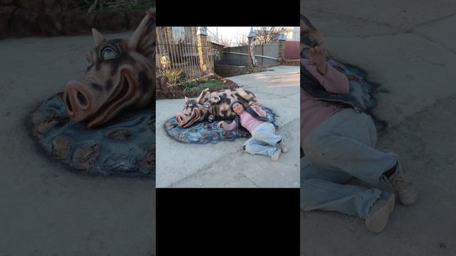 скульптура свиней.. идеи для дома. скульптура. смотреть онлайн