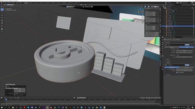 Стилизованная 3D инфографика в Blender / Stylized 3D infographics in Blender / 3D for UI/UX смотреть онлайн