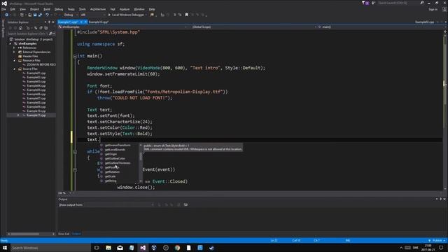 SFML C++ Tutorial 11 | Text and Font quick and easy смотреть онлайн