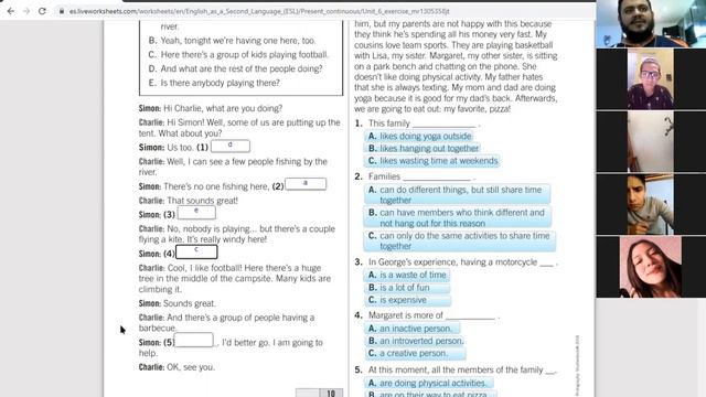 Ingles III / 16 04 2021 / Present Continuous смотреть онлайн