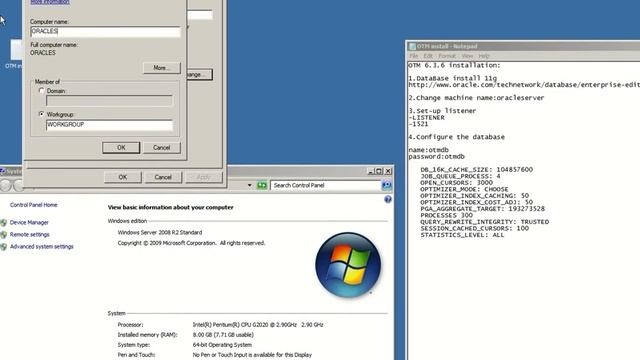 2.ORACLE OTM 6.3.6-Changing the server name смотреть онлайн