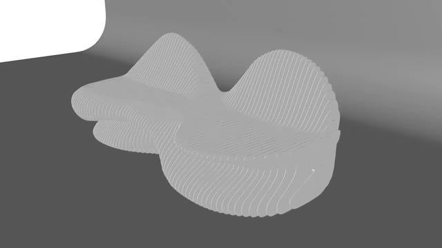 Параметрическая модель скамьи. 3d. смотреть онлайн