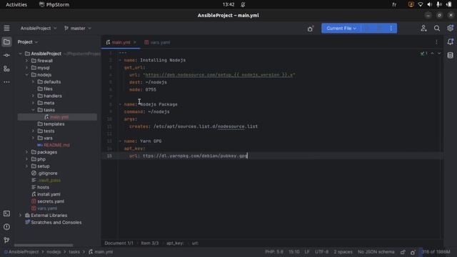 Installing Nodejs and Yarn using Ansible смотреть онлайн