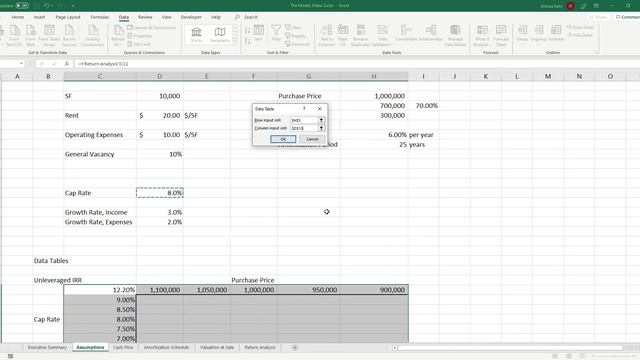 Build a Real Estate Financial Model, Part 3: Leveraged Returns and Data Tables смотреть онлайн