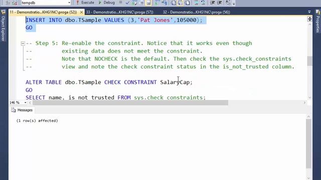 35 Disable constraints to Inhance Bulk Insert смотреть онлайн