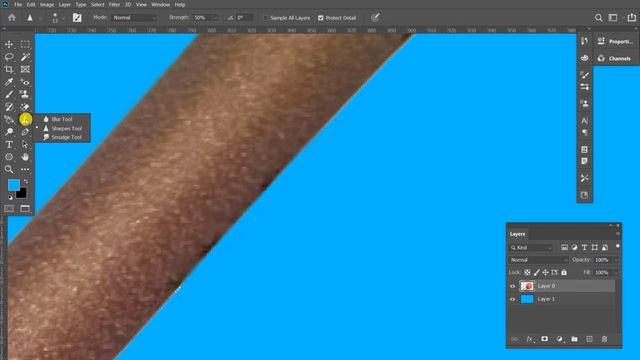 Bài 16 Blur Tool, Sharpen Tool, Smudge Tool | Photoshop CC 2020 Căn Bản cho người mới bắt đầu смотреть онлайн