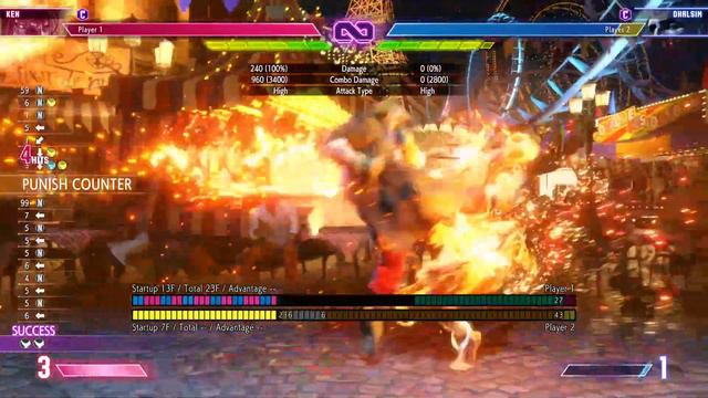 Street Fighter 6 - Ken punishes for Dhalsim's Level 2 Super (Yoga Sunburst) смотреть онлайн