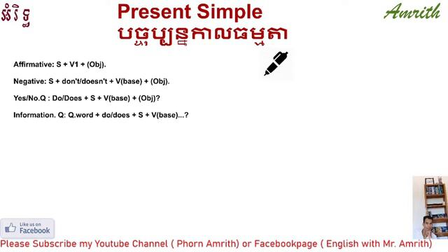 Present Simple Usages and Forms (English with Mr. Amrith) смотреть онлайн