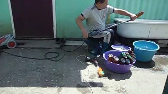 Как помыть бутылки для вина,или пива,на автомойке!! смотреть онлайн