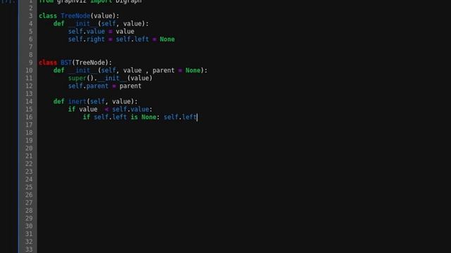 BST in python with visualization смотреть онлайн