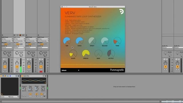Puremagnetik Verv - Sunbaked Tape Loop Synthesizer