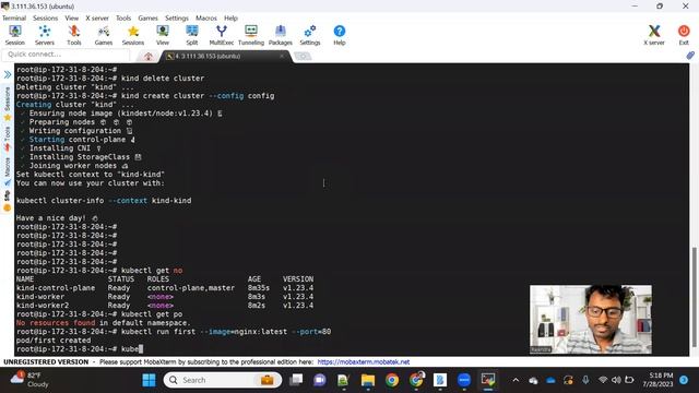 Create your first pod in Kubernetes смотреть онлайн