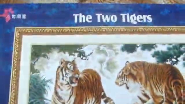 ВЫШИВКА КРЕСТОМ .ОБЗОР НАБОРА ДВА ТИГРА ОТ(ДОМЕ) смотреть онлайн