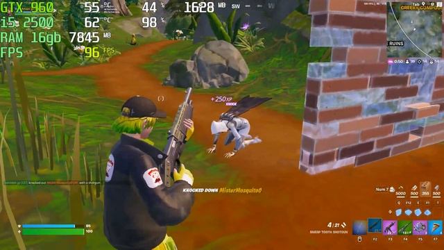 GTX 760/GTX 960/GTX 970/GTX 1060×CORE i5 2500/fortnite fps test/C4 S4/Peformance mode Low смотреть онлайн