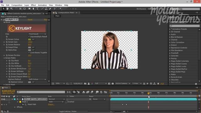 Уроки Adobe After Effects. Кеинг или прозрачное наложение (Keying) смотреть онлайн