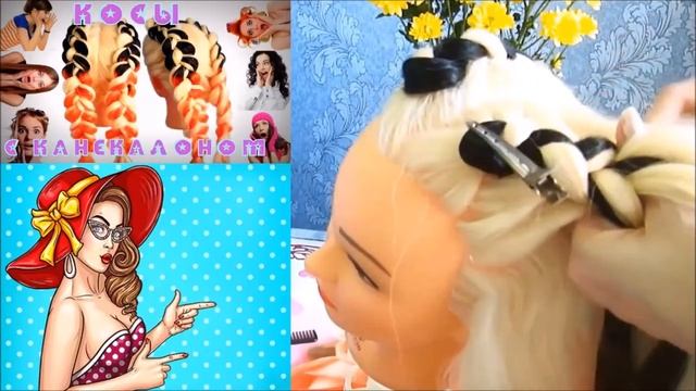 ?Прически в школу?Две косы?Боксерские косы с канекалоном смотреть онлайн