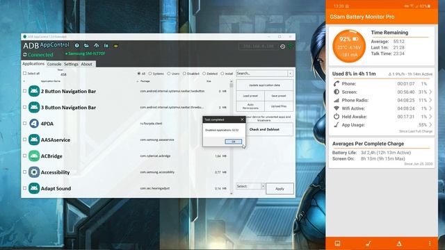 Freeze apps on Android. Debloat Wizard. ADB AppControl 1.5. EN Subtitles. смотреть онлайн