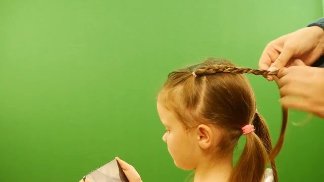 Простые прически с Китти: прическа два бантика в сеточке | Волшебница Китти смотреть онлайн