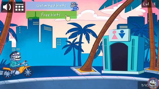 Make your smile with troll face games, Troll Face Quest Video Games Tricky puzzle 02 смотреть онлайн