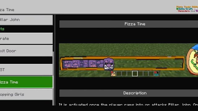 The Pizza Tower MOD By SpikeCraft for Minecraft PE смотреть онлайн