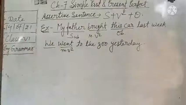 Chapter - 7 (Simple Past & Present Perfect) смотреть онлайн