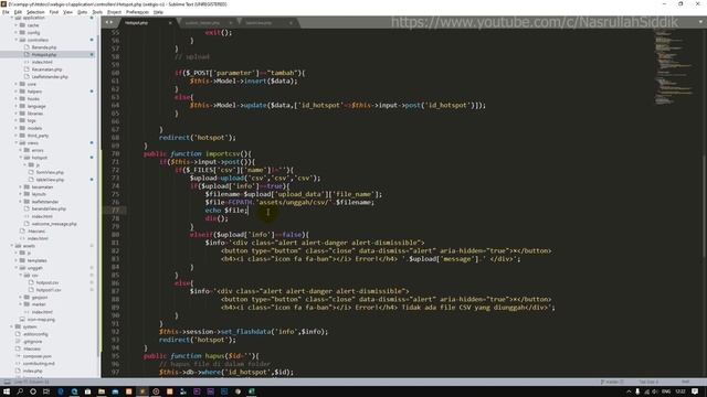 Tutorial Webgis Codeigniter #PART 8 - Import data dari file CSV смотреть онлайн