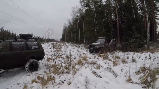 Winter Off-road In Latvia/ Jeep Grand Cherokee / Mitsubishi Pajero / Patrol Y60/Y61