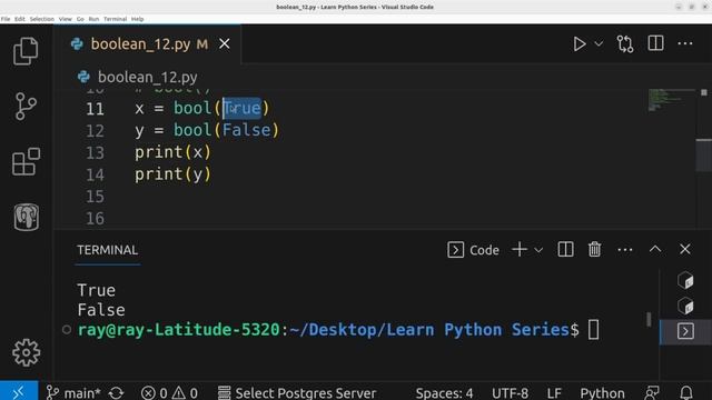 Boolean Data Type - Learn Python Series 12 смотреть онлайн