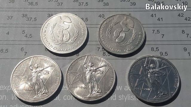 Рубль 1975 г. 30 лет Победы разновидности и рубль 1986 г. шалаш пополнение коллекции Монеты СССР смотреть онлайн