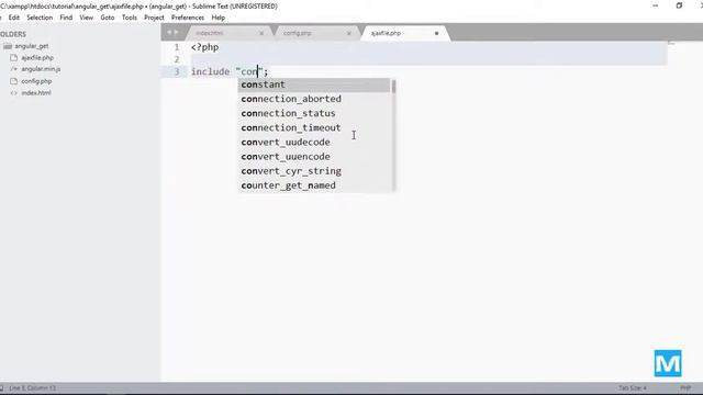 How to get data from MySQL with AngularJS – PHP смотреть онлайн