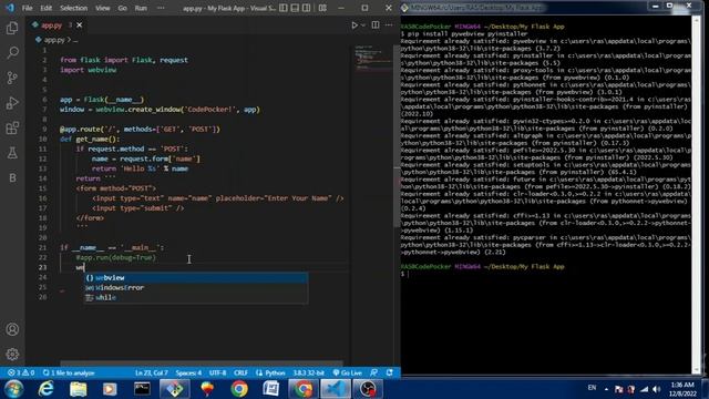 How to Convert Flask App to exe File || Convert py to exe file || Flask Python Tutorial смотреть онлайн