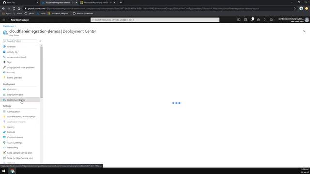 Setup GitHub actions using Deployment Center in Azure смотреть онлайн